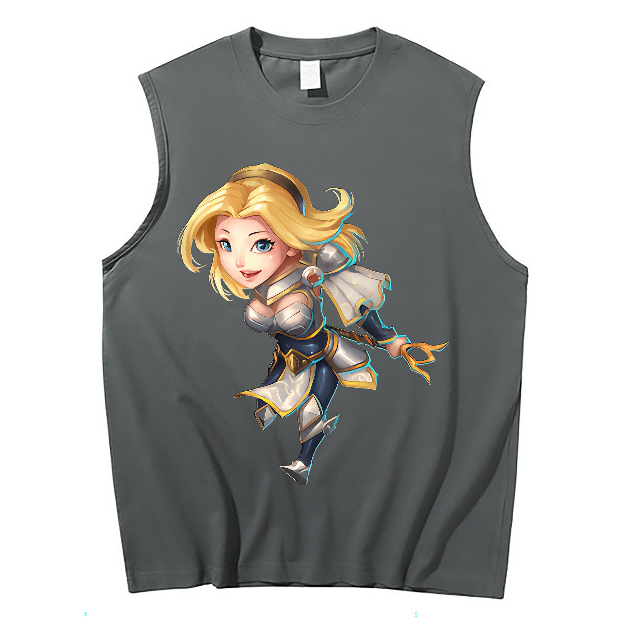 （画像用） リーグ・オブ・レジェンド League of Legends LOL コットン100％タンクトップ（フロントプリント）